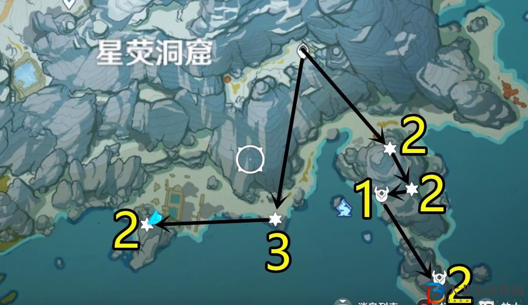 原神星銀*
石分布圖
