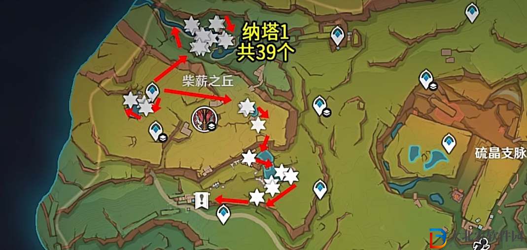 原神5.1灼灼*
菊采集路線圖分享