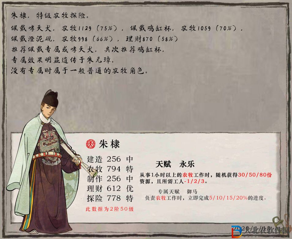 江南百景圖朱棣培養攻略